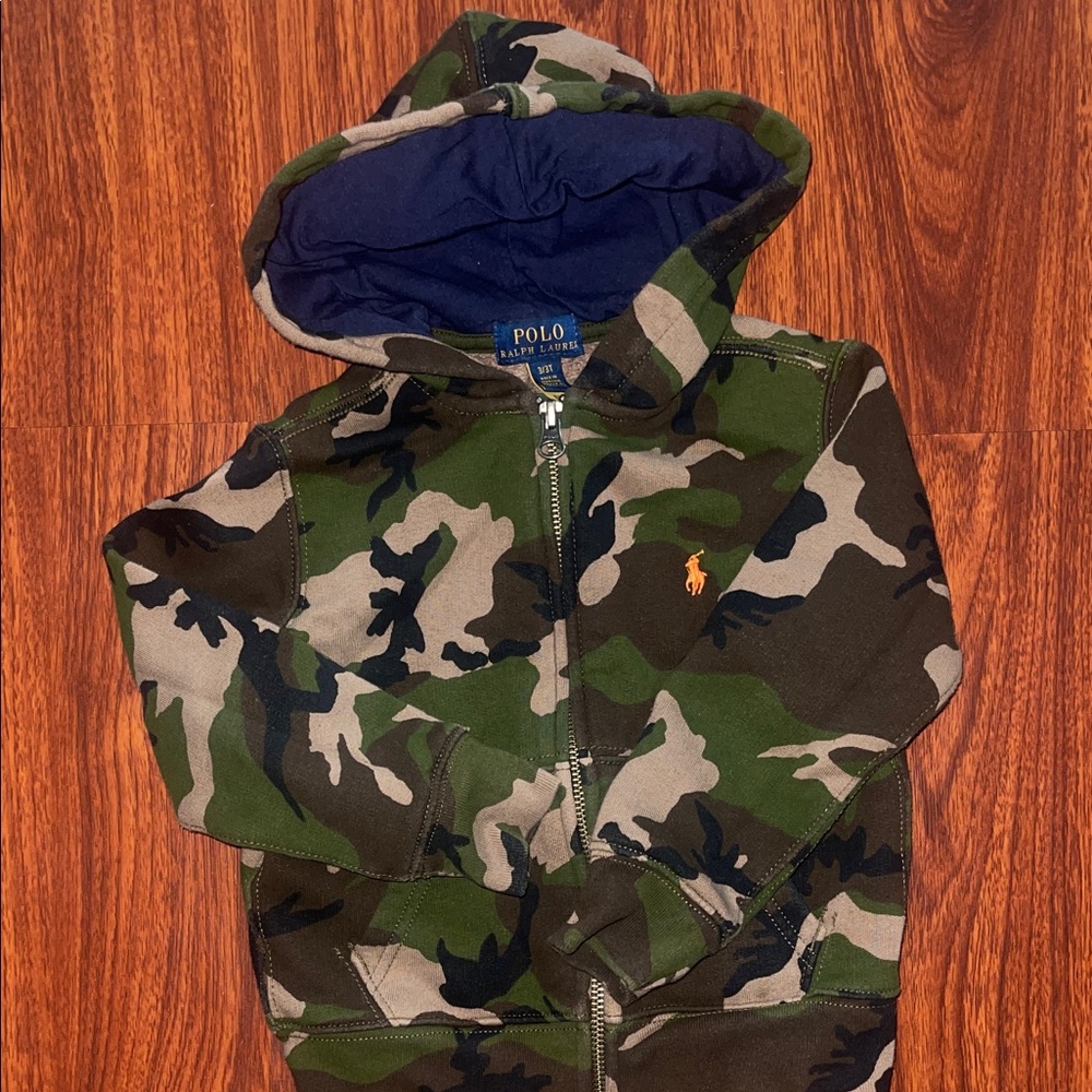 Polo by Ralph Lauren Toddler Green Camo Zip Hoodie
